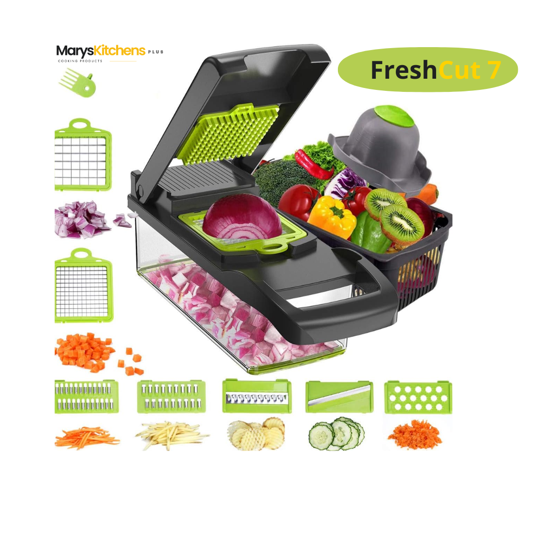 7-in-1 Multifunctional Vegetable Slicer & Dicer